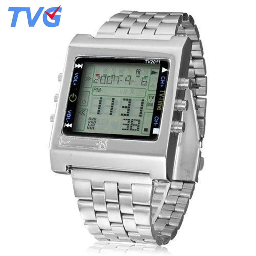 TVG Men Watches Men Digital Watches Fashion Square Dial Alarm TV DVD Remote Control Watch Led Digital Watches Men Sports Watches
TVG Men Watches Men Digital Watches Fashion Square Dial Alarm TV DVD Remote Control Watch Led Digital Watches Men Sports Watches
