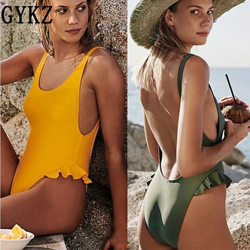 2019 New One Piece Swimsuit Sexy Solid color Swimwear Women Bathing Suit Beach Backless Monokini Swimsuit Women's Swimwear
2019 New One Piece Swimsuit Sexy Solid color Swimwear Women Bathing Suit Beach Backless Monokini Swimsuit Women's Swimwear