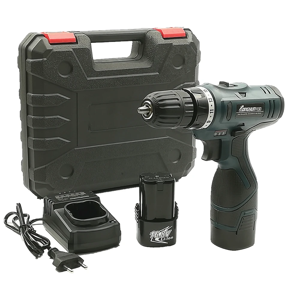 16.8V Cordless screwdriver Double Speed Lithium Battery*2 Waterproof Electric Screwdriver Professional Case Household Power Tool
16.8V Cordless screwdriver Double Speed Lithium Battery*2 Waterproof Electric Screwdriver Professional Case Household Power Tool