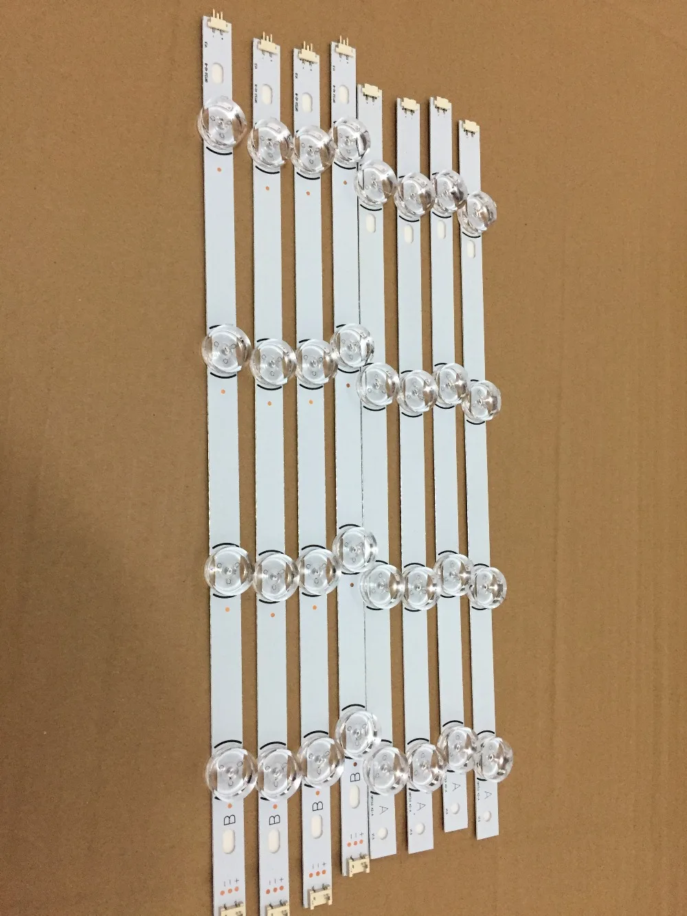 100% NEW 16 PCS(8*A,8*B) LED strips substituted new for LG INNOTEK DRT 3.0 42"-A/B Type 6916L 1709B 1710B 1957E 1956E
100% NEW 16 PCS(8*A,8*B) LED strips substituted new for LG INNOTEK DRT 3.0 42"-A/B Type 6916L 1709B 1710B 1957E 1956E