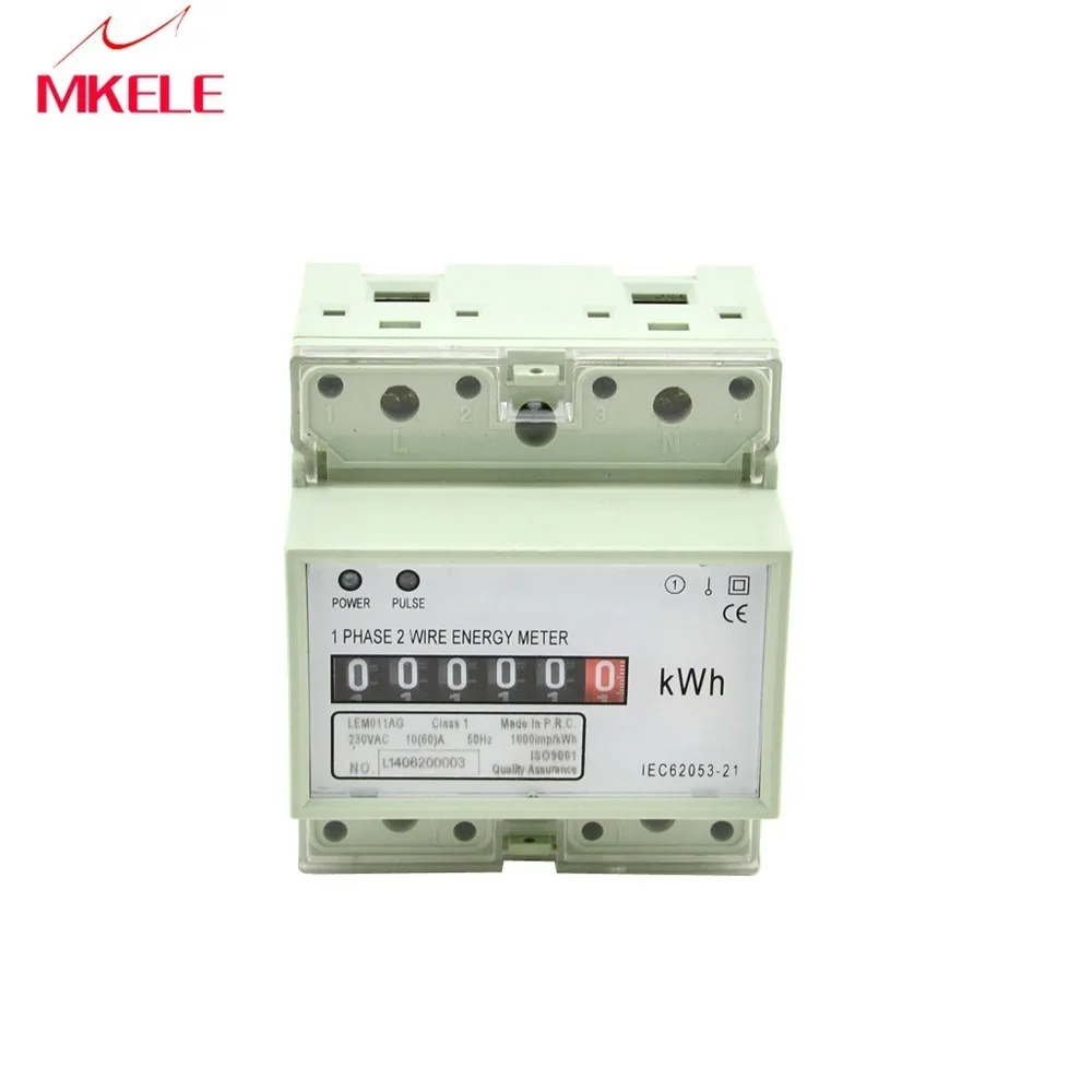 Digits Step Motor Impulse Register MK-LEM011AG Single Phase Din Rail Energy Power Electricity Meter Digital Display China
Digits Step Motor Impulse Register MK-LEM011AG Single Phase Din Rail Energy Power Electricity Meter Digital Display China