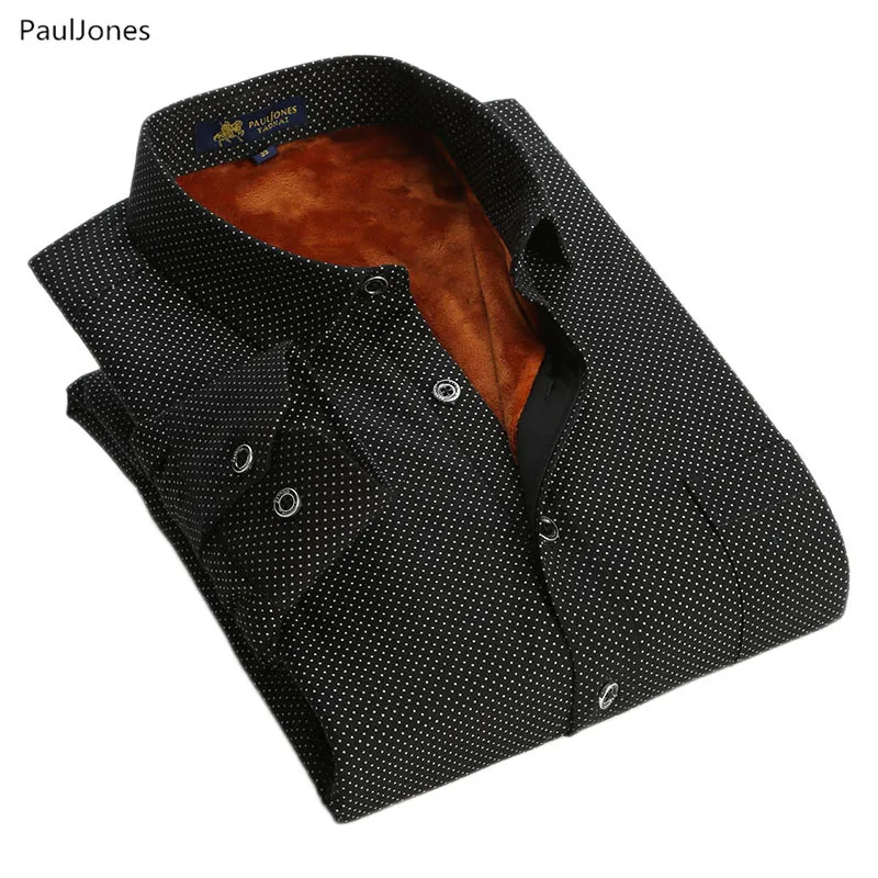 High Quality Velvet Long Sleeve Men Printed Winter Shirts Polka Dot Casual Warm Business Shirt Male China Clothing PaulJones
High Quality Velvet Long Sleeve Men Printed Winter Shirts Polka Dot Casual Warm Business Shirt Male China Clothing PaulJones