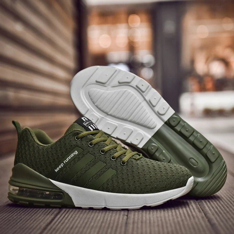 New Men's Sneakers Big Size Flywire Tide Running Shoes Air Cushion Male Trend Sport Casual Outdoor Runing Jogging Fitness Green
New Men's Sneakers Big Size Flywire Tide Running Shoes Air Cushion Male Trend Sport Casual Outdoor Runing Jogging Fitness Green