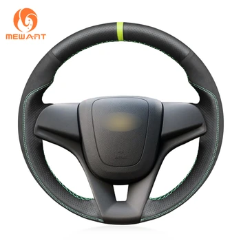 MEWANT Soft Black Genuine Leather Suede Car Steering Wheel Cover for Chevrolet Cruze Aveo Orlando Holden Cruze Ravon R4
MEWANT Soft Black Genuine Leather Suede Car Steering Wheel Cover for Chevrolet Cruze Aveo Orlando Holden Cruze Ravon R4