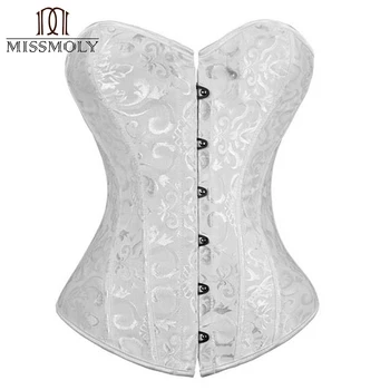 Miss Moly Steampunk Sexy Brocade Corset Bustier Overbust Top Waist Cincher Shapewear BodyShaper Plus Size S-6XL Black White
Miss Moly Steampunk Sexy Brocade Corset Bustier Overbust Top Waist Cincher Shapewear BodyShaper Plus Size S-6XL Black White