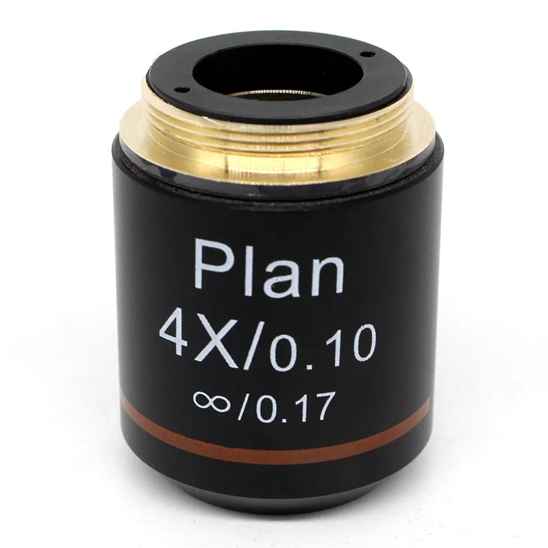 4x Conjugate Distance 195 mm Infinity Plan Objective Lens for Olympus UIS2 Biological Microscope DIN 45 mm RMS Mounting
4x Conjugate Distance 195 mm Infinity Plan Objective Lens for Olympus UIS2 Biological Microscope DIN 45 mm RMS Mounting