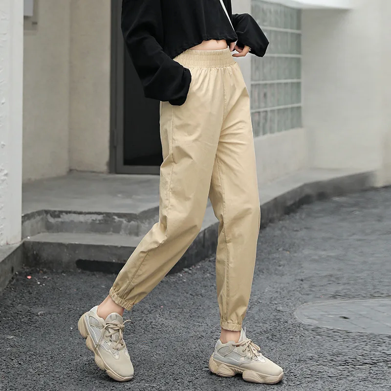 2019 Spring Summer Plus Size Cargo Pants For Women Solid Color Loose Sweatpants Casual Bf Ankle-length Trousers Female Pant
2019 Spring Summer Plus Size Cargo Pants For Women Solid Color Loose Sweatpants Casual Bf Ankle-length Trousers Female Pant