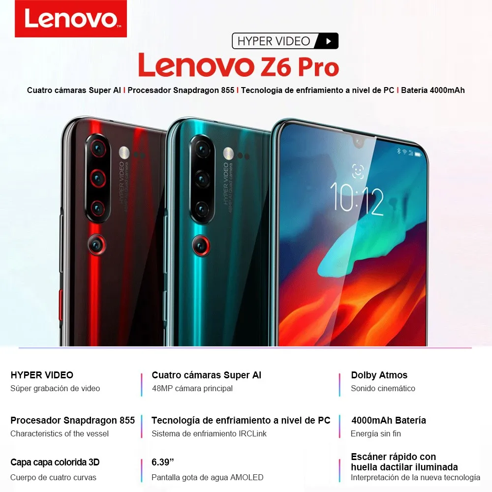 Lenovo Z6 Pro 6GB + 128GB 4000mAh Snapdragon Lenovo Z6 Pro 6GB + 128GB 4000mAh Snapdragon