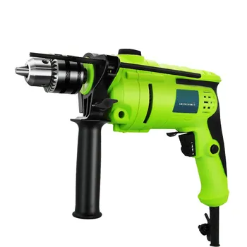 220V Speed Adjustable 13mm AC Impact Drill Electric Hammer Electric Drill Power Drill Woodworking Power Tool With Drill Bits Kit