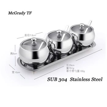 Sugar Bowl Seasoning Jar Capacity Kitchen Tools, Spice Box, High-end Kitchen Glass Stainless Steel Seasoning Box Kitchen Tools
Sugar Bowl Seasoning Jar Capacity Kitchen Tools, Spice Box, High-end Kitchen Glass Stainless Steel Seasoning Box Kitchen Tools