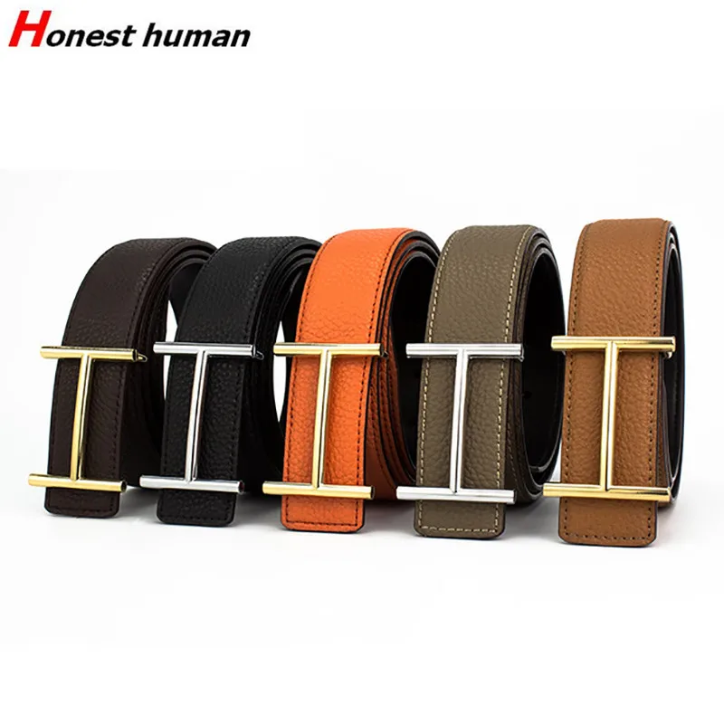Fashion Brand 2019 Cowhide Genuine Real Leather Belts For Men Women Gold Smooth Buckle H Belt Luxury Business Casual Pants Strap
Fashion Brand 2019 Cowhide Genuine Real Leather Belts For Men Women Gold Smooth Buckle H Belt Luxury Business Casual Pants Strap
