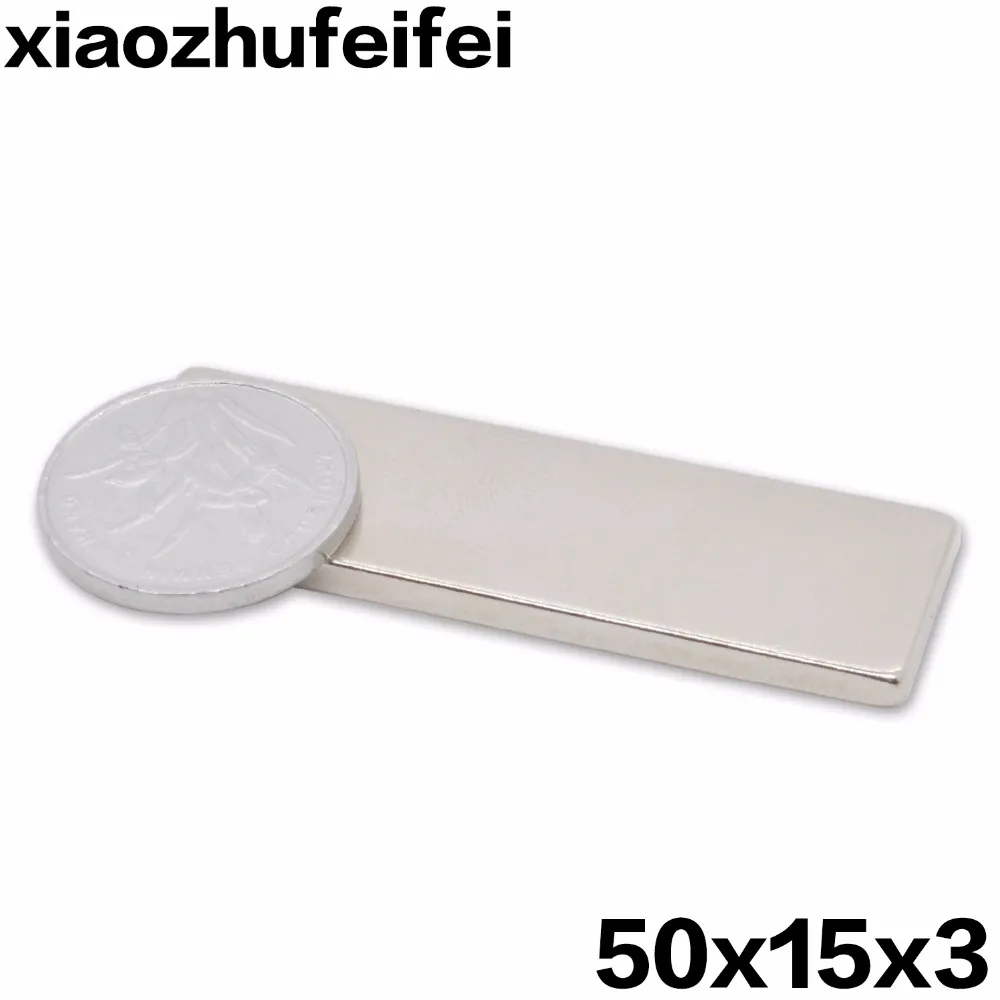 10pcs 50*15*3 Bulk Super Strong Strip Block Magnet Rare Earth Neodymium50 x 15 x 3 mm Rectangle magnet N35 free shipping 50x15x3
10pcs 50*15*3 Bulk Super Strong Strip Block Magnet Rare Earth Neodymium50 x 15 x 3 mm Rectangle magnet N35 free shipping 50x15x3
