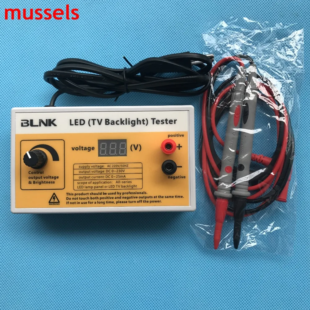 LED TV Backlight Tester 0-230V Output LED Strips Test Tool with Voltage Display for All LED Application US Plug
LED TV Backlight Tester 0-230V Output LED Strips Test Tool with Voltage Display for All LED Application US Plug