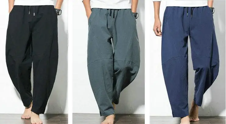 men cotton&linen loose wide haroun trousers fat martial arts pants lay tai chi kung fu wushu bloomers gray/blue/black
men cotton&linen loose wide haroun trousers fat martial arts pants lay tai chi kung fu wushu bloomers gray/blue/black
