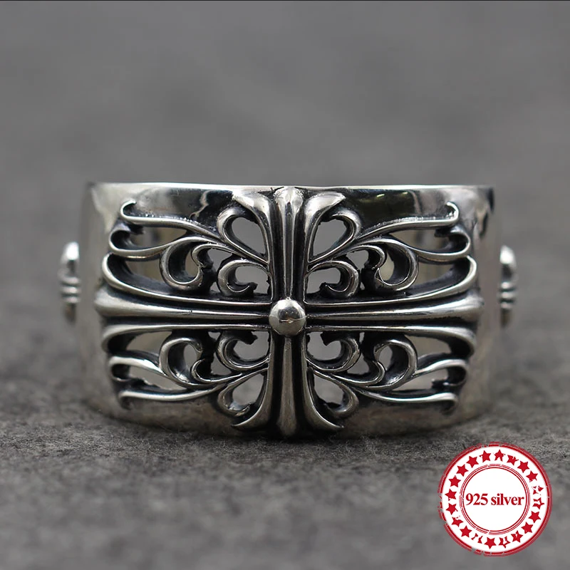 S925 sterling silver men's bracelet personality vintage domineering fashion punk-style hip hop cross flower shape gift Bangles
S925 sterling silver men's bracelet personality vintage domineering fashion punk-style hip hop cross flower shape gift Bangles