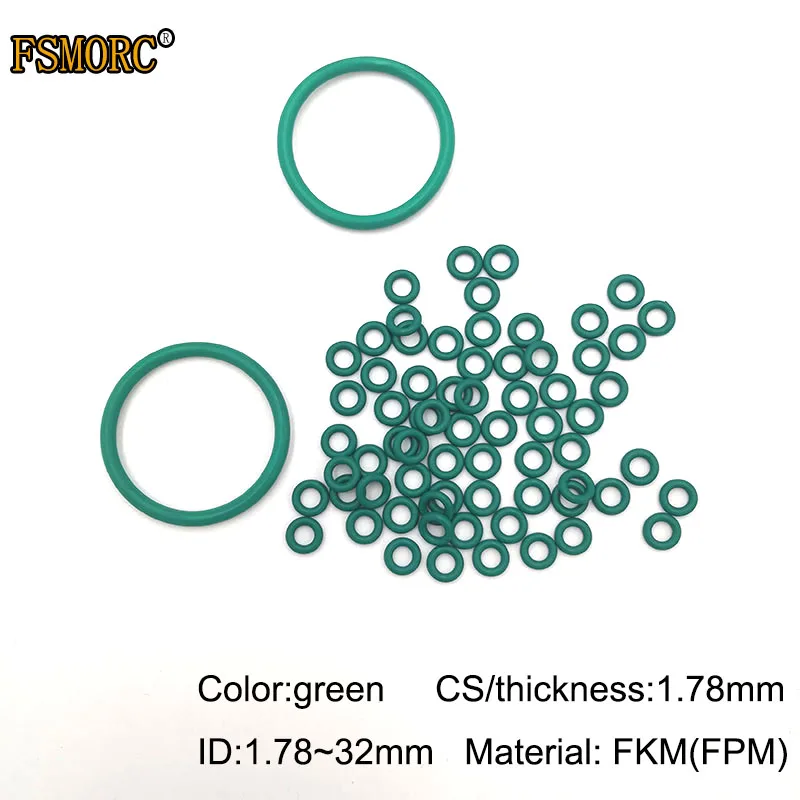 1.72~32mm ID *1.78mm thickness/CS FKM Viton o ring seal dichtung green Gasket of motorcycle part FPM o-ring
1.72~32mm ID *1.78mm thickness/CS FKM Viton o ring seal dichtung green Gasket of motorcycle part FPM o-ring