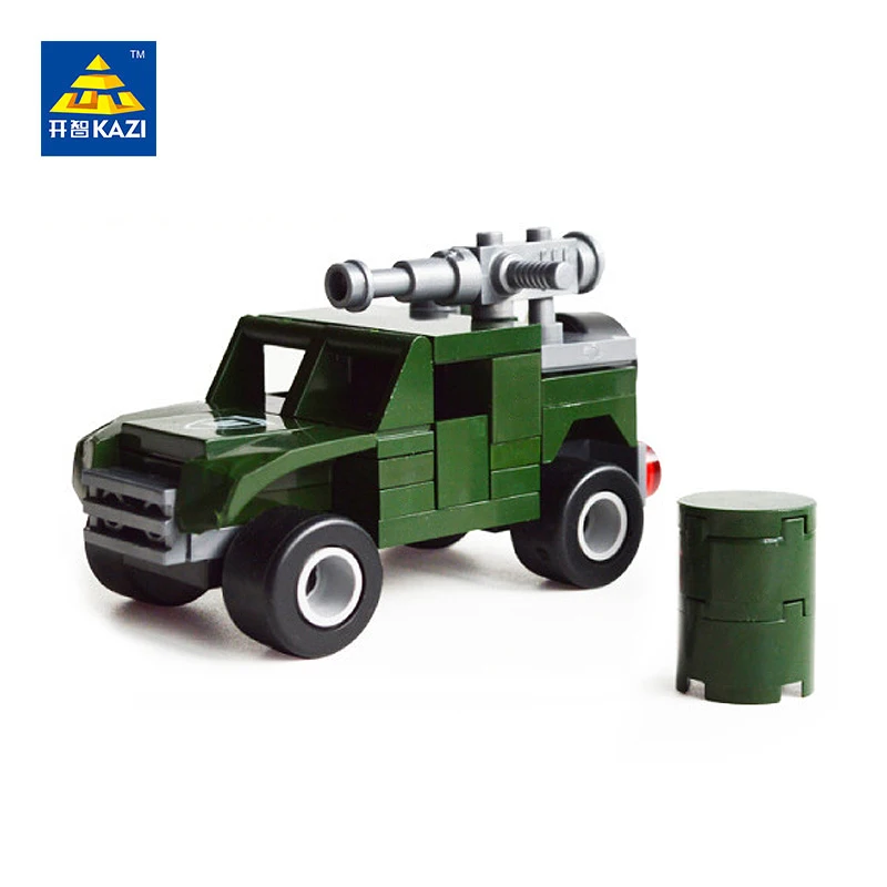 KAZI Children's Assembled Building Block Toys Military Series Field Force 4 Military SUVs Humvees Tanks Toy for Children's Gifts
KAZI Children's Assembled Building Block Toys Military Series Field Force 4 Military SUVs Humvees Tanks Toy for Children's Gifts