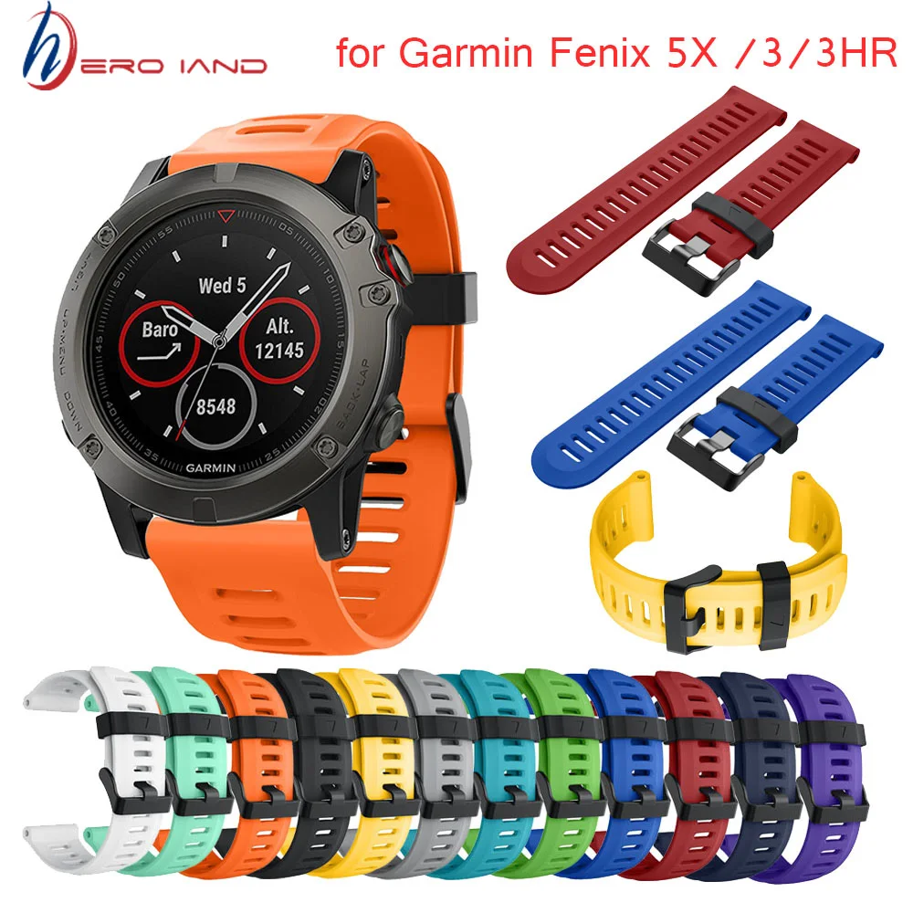 Hero Iand Watchband Strap for Garmin Fenix 5X 5X Plus 3 3HR D2 tactix Bra Watch Silicone Wrist Band Strap
Hero Iand Watchband Strap for Garmin Fenix 5X 5X Plus 3 3HR D2 tactix Bra Watch Silicone Wrist Band Strap