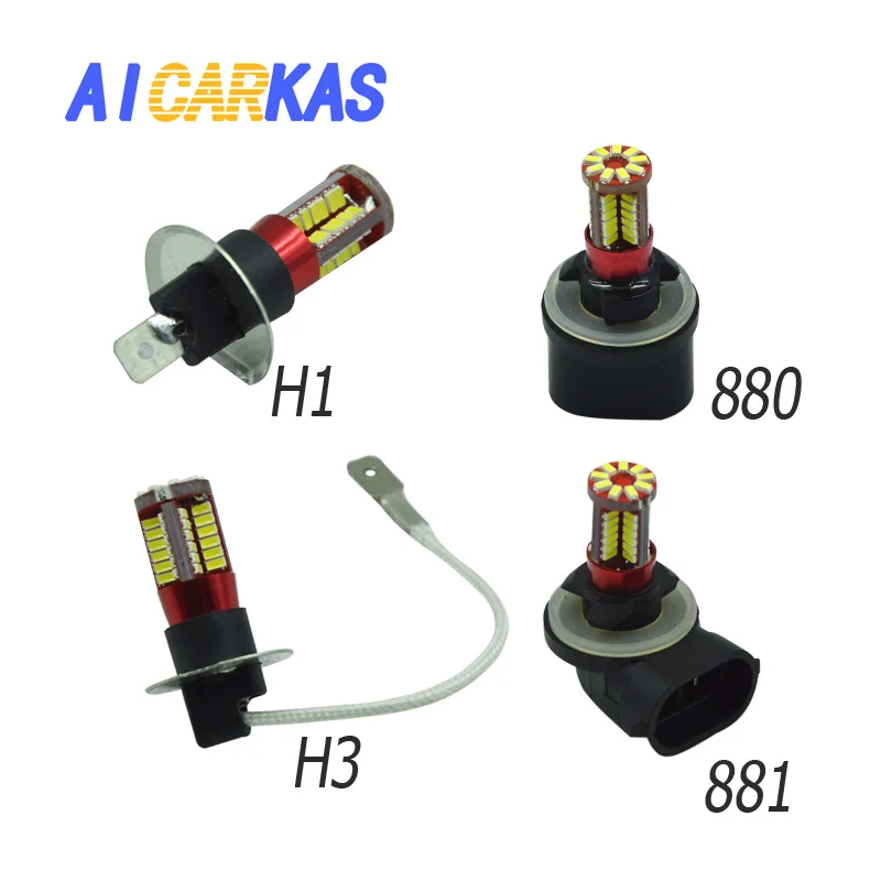 AICARKAS 2 PCS H1 H3 880 881 H27 LED Fog Bulb 12V Automotive Replace LED Headlight Lamp Car DRL Daytime Driving Light 5W/PCS
AICARKAS 2 PCS H1 H3 880 881 H27 LED Fog Bulb 12V Automotive Replace LED Headlight Lamp Car DRL Daytime Driving Light 5W/PCS