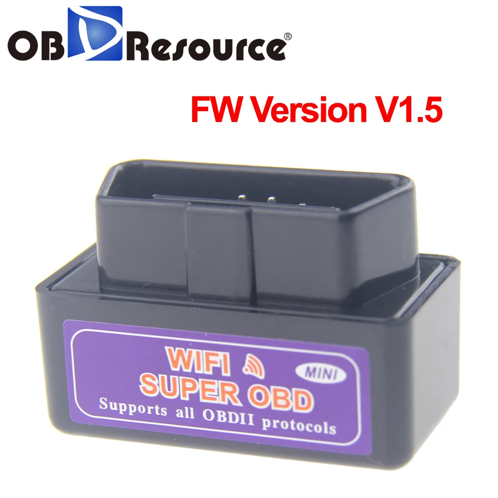 Super Mini V1.5 ELM 327 WiFi OBDII OBD2 Automotive Scanner Car Diagnostic Tool iOS Android ELM327 Wireless PK iCar2 Code Reader
Super Mini V1.5 ELM 327 WiFi OBDII OBD2 Automotive Scanner Car Diagnostic Tool iOS Android ELM327 Wireless PK iCar2 Code Reader