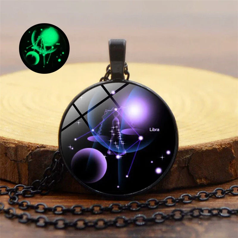 12 Twelve Constellations Crescent Moon Necklace Zodiac Symbol Glow In Dark Luminous Personalized Couple Necklace Jewelry
12 Twelve Constellations Crescent Moon Necklace Zodiac Symbol Glow In Dark Luminous Personalized Couple Necklace Jewelry