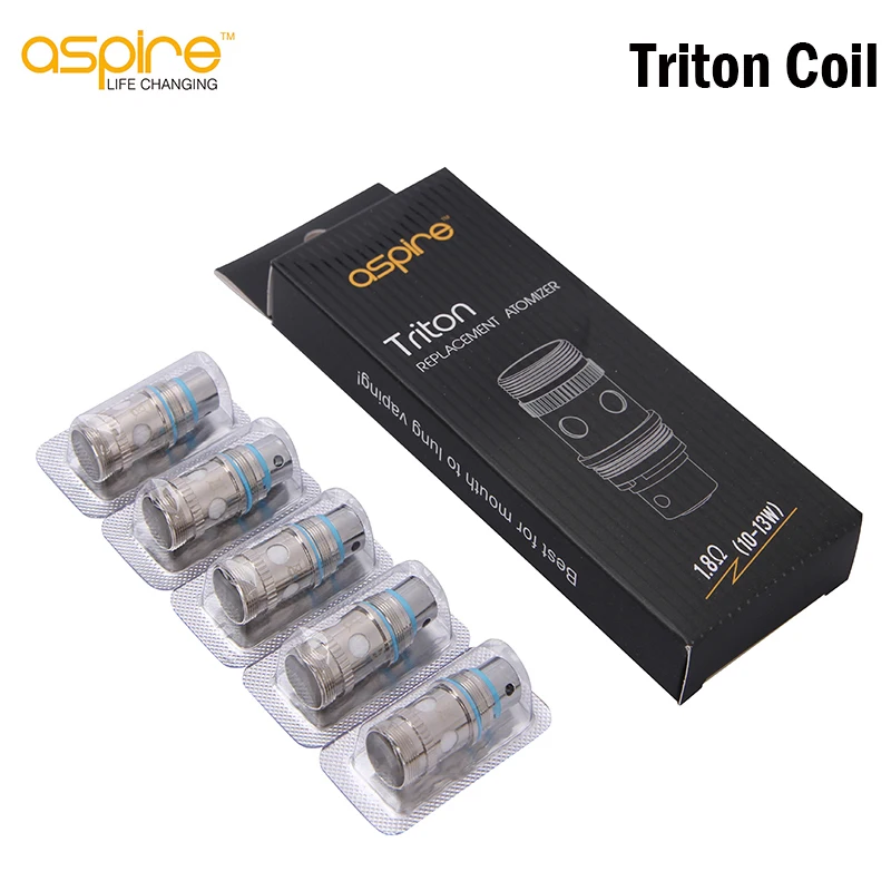 Оригинальная катушка Aspire Triton 5 шт. головки 0 3/0 4/1 8 Ом сменные катушки Trion