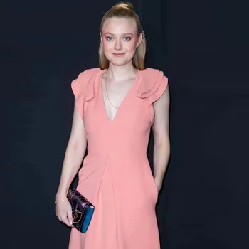 2019 Summer Fashion Pink Dress High Quality Women V-Neck Pocket Patchwork Sleeveless Knee-Length A-Line Dress Wear to Work Party
2019 Summer Fashion Pink Dress High Quality Women V-Neck Pocket Patchwork Sleeveless Knee-Length A-Line Dress Wear to Work Party