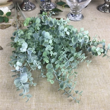 Plastic Eucalyptus branch Artificial Flower arrangment faux foliage for wedding decoration green leaves fake plant
Plastic Eucalyptus branch Artificial Flower arrangment faux foliage for wedding decoration green leaves fake plant