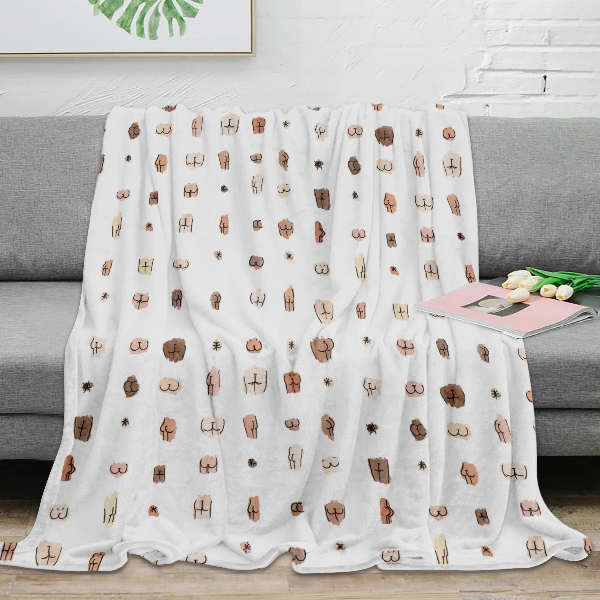Фото Одеяло с пуговицами теплое одеяло из микрофибры фланелевое - купить