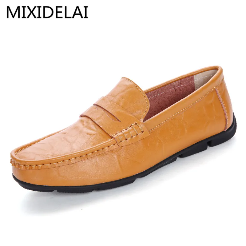 MIXIDELAI Brand 2019 New High Quality Genuine Leather Men Flats, Men Driving Shoes Men Loafers, Lace Up Men Moccasin Size 38-45
MIXIDELAI Brand 2019 New High Quality Genuine Leather Men Flats, Men Driving Shoes Men Loafers, Lace Up Men Moccasin Size 38-45