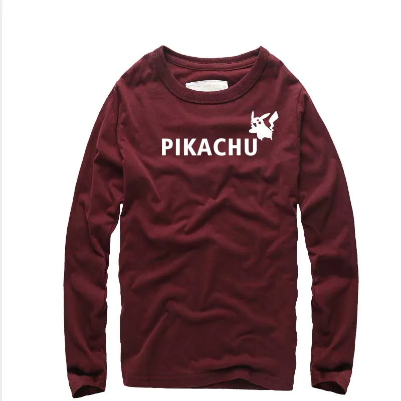 2016 New fashion brand Pokemon T Shirts printed Men Tshirt long Sleeve Tee Pikachu Funny Man Cotton Sport Mens Clothing homme
2016 New fashion brand Pokemon T Shirts printed Men Tshirt long Sleeve Tee Pikachu Funny Man Cotton Sport Mens Clothing homme