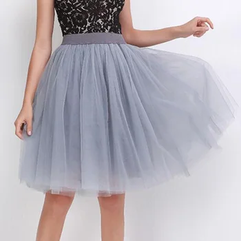 Grey Tulle Skirt High Waist Knee Length Black Puffy Skirts Women Summer Casual Ball Gown Adult Formal Wedding Party Skirts Saias
Grey Tulle Skirt High Waist Knee Length Black Puffy Skirts Women Summer Casual Ball Gown Adult Formal Wedding Party Skirts Saias