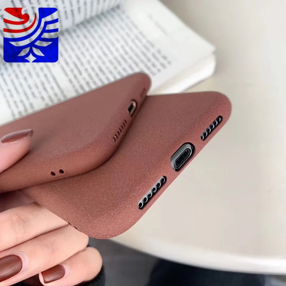 PEIPENG Simple scrub Silica gel soft shell For iPhone 7 7Plus 6 6S 6Plus 8 8Plus X XR XS Max TPU Anti-fall lovely Phone Case07