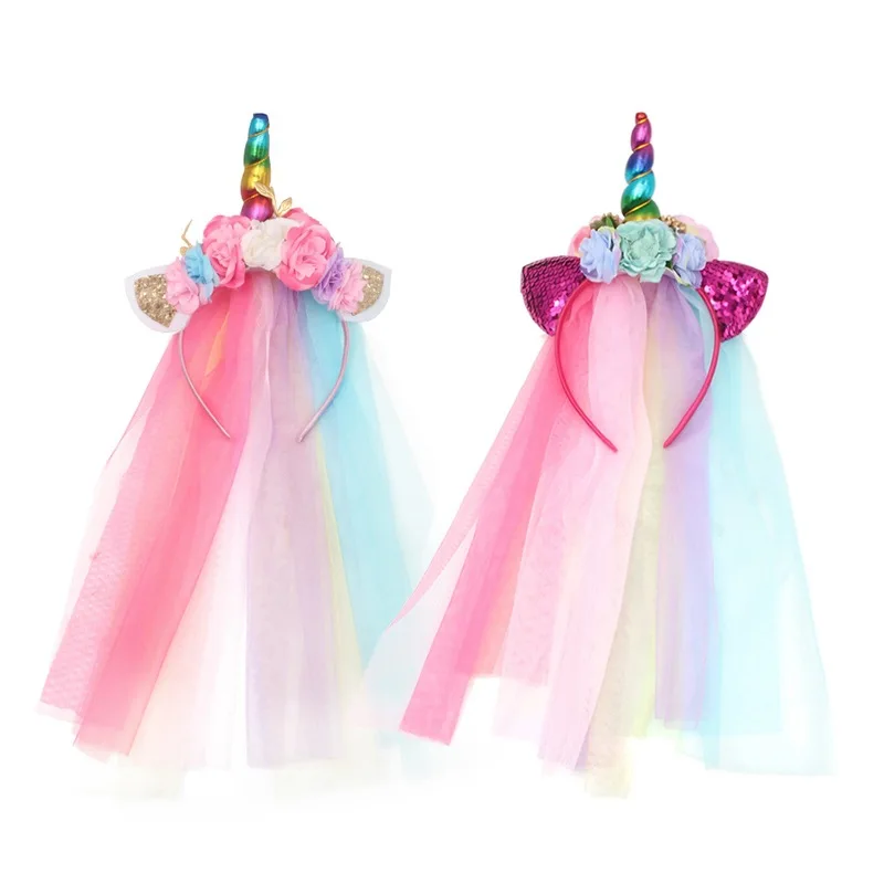 1 PC Rainbow Unicorn Headband Glitter Cat Ears Headband With Long Tulle Party Unicorn Hair Accessories Girls Unicorn Hair Band
1 PC Rainbow Unicorn Headband Glitter Cat Ears Headband With Long Tulle Party Unicorn Hair Accessories Girls Unicorn Hair Band