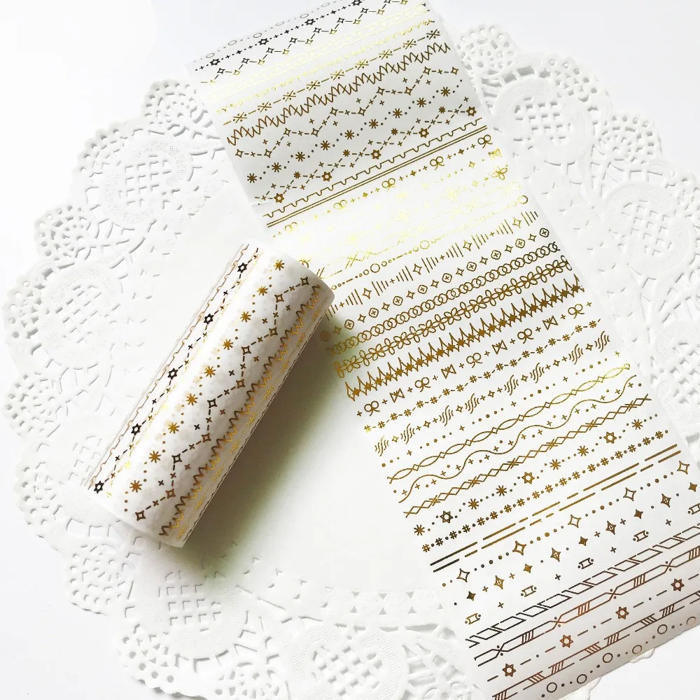 Golden Printed Design High Quality Wide Washi Tape 100mm*5M DIY Frames Lines Decoration Supplies Stationery Gift
Golden Printed Design High Quality Wide Washi Tape 100mm*5M DIY Frames Lines Decoration Supplies Stationery Gift