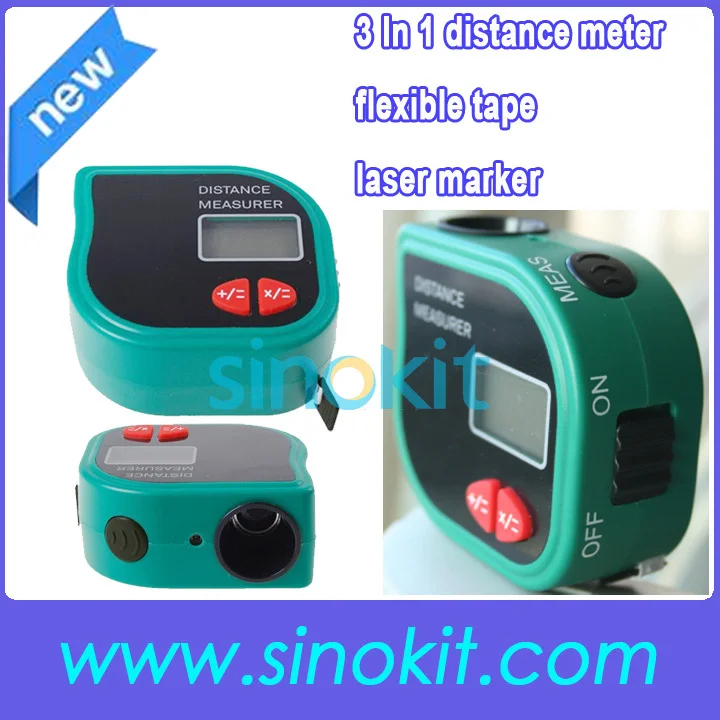 Free Shipping 3 In 1 Multi-function ultrasonic distance meter/flexible tape/laser marker STCP-3001
Free Shipping 3 In 1 Multi-function ultrasonic distance meter/flexible tape/laser marker STCP-3001