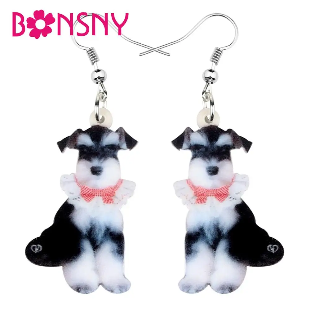 Bonsny Acrylic Novelty Schnauzer Dog Earrings Dangle Drop Animal Pet Jewelry For Women Girls Lovers Charms Decoration Gift
Bonsny Acrylic Novelty Schnauzer Dog Earrings Dangle Drop Animal Pet Jewelry For Women Girls Lovers Charms Decoration Gift