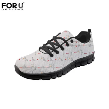 FORUDESIGNS Sneakers ECG Nurse Heart Pattern Women Flats Shoes Casual Women Sneakers Fashion Light Mesh Comfortable Ladies Shoes 
FORUDESIGNS Sneakers ECG Nurse Heart Pattern Women Flats Shoes Casual Women Sneakers Fashion Light Mesh Comfortable Ladies Shoes
