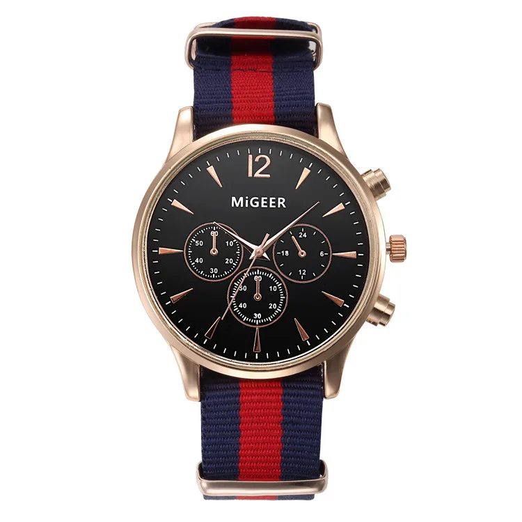 2018 Gold 3 Eyes Canvas Watches New Brand Nylon Quartz Watch Discount Sport Watches For Men Relogio Masculino MiGEER
2018 Gold 3 Eyes Canvas Watches New Brand Nylon Quartz Watch Discount Sport Watches For Men Relogio Masculino MiGEER