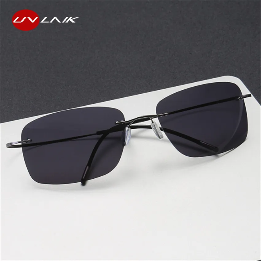 UVLAIK ultra Rimless Titanium Sunglasses Men TAC Polarized Lenses Design Women Framelss Driving Sun glasses UV400 Goggles
UVLAIK ultra Rimless Titanium Sunglasses Men TAC Polarized Lenses Design Women Framelss Driving Sun glasses UV400 Goggles