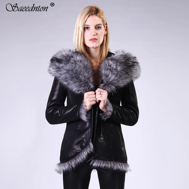 Winter Women Fur Coat 2019 Brand New Woman Fashion Big Natural Fur Hooded Collar Coat Female Long Sheep Fake Thicken Warm Coats
Winter Women Fur Coat 2019 Brand New Woman Fashion Big Natural Fur Hooded Collar Coat Female Long Sheep Fake Thicken Warm Coats