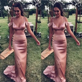 Elegant Robe Mermaid Satin Off the Shoulder Pink Short Wear Sleeves Simple Spaghetti Straps Backless Party Evening Dress
Elegant Robe Mermaid Satin Off the Shoulder Pink Short Wear Sleeves Simple Spaghetti Straps Backless Party Evening Dress