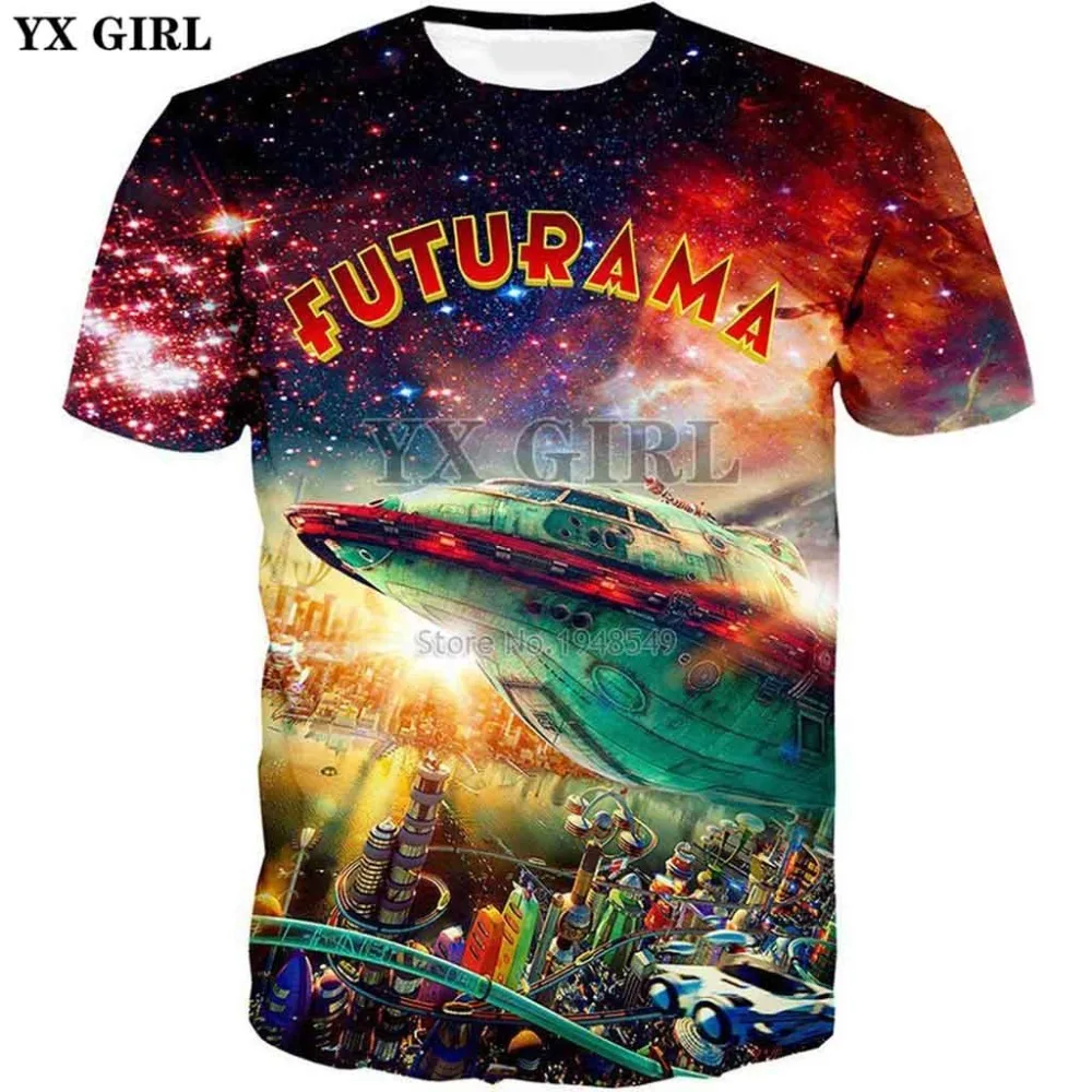 YX GIRL Plus size XS-7XL 2018 summer New style Fashion T shirt futurama city Creative Print 3d Men/Women Casual Hipster t shirt
YX GIRL Plus size XS-7XL 2018 summer New style Fashion T shirt futurama city Creative Print 3d Men/Women Casual Hipster t shirt