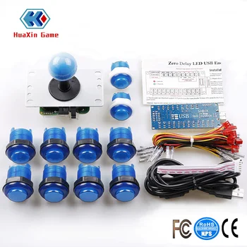 LED Illuminated Arcade DIY Parts Zero Delay LED USB Encoder + 5Pin 8way Joystick + 10x LED Illuminated Push Buttons For USB Mame 
LED Illuminated Arcade DIY Parts Zero Delay LED USB Encoder + 5Pin 8way Joystick + 10x LED Illuminated Push Buttons For USB Mame