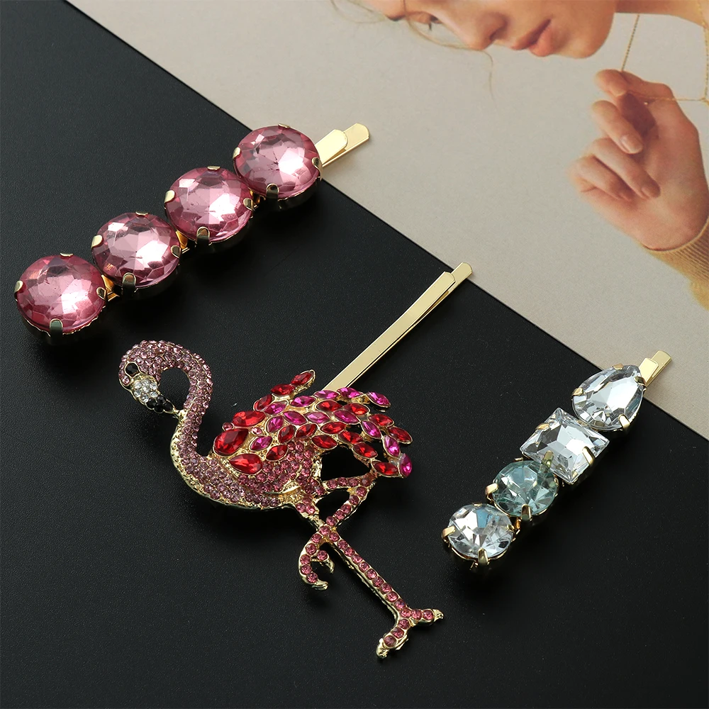 za Shiny Crystal Hair Clips For Women Girls Rhinestones Hairpins Colorful Barrettes Hairstyle Hair Accessories Wedding Party Bri 
za Shiny Crystal Hair Clips For Women Girls Rhinestones Hairpins Colorful Barrettes Hairstyle Hair Accessories Wedding Party Bri