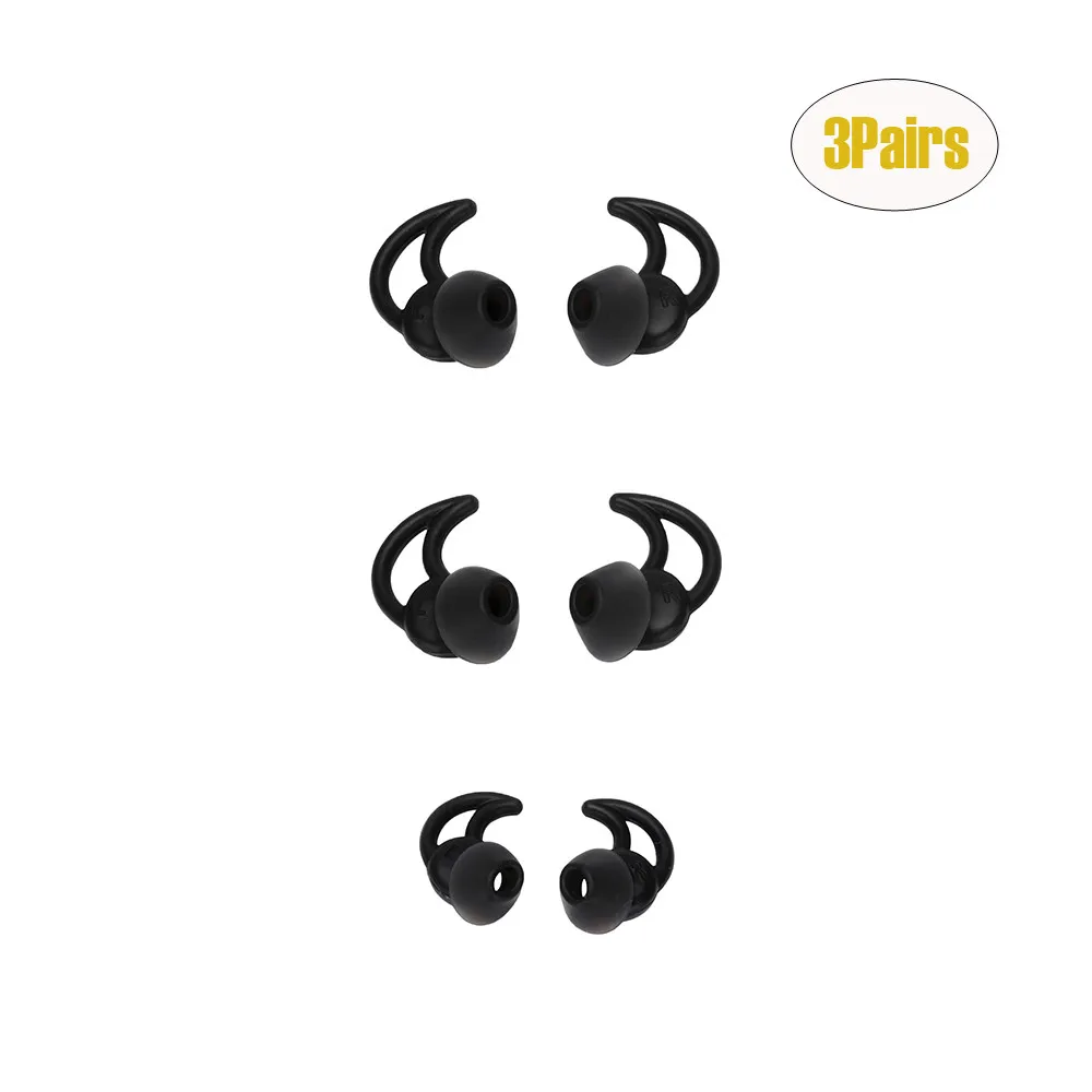 3 Pairs Replacement Noise Isolation Silicone Earbuds Tips for Bose Soundsport Wileless QC20 QC30 In Ear Earphones (Black) 2019
3 Pairs Replacement Noise Isolation Silicone Earbuds Tips for Bose Soundsport Wileless QC20 QC30 In Ear Earphones (Black) 2019
