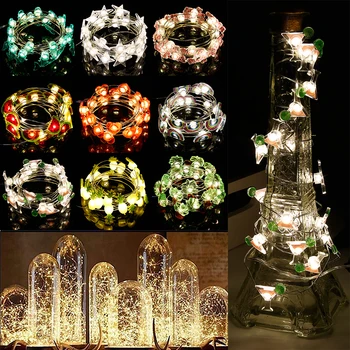 Christmas 2M Copper Wire LED String Lights Fairy Garland Lamp Holiday lighting for Christmas Wedding Party Decoration
Christmas 2M Copper Wire LED String Lights Fairy Garland Lamp Holiday lighting for Christmas Wedding Party Decoration