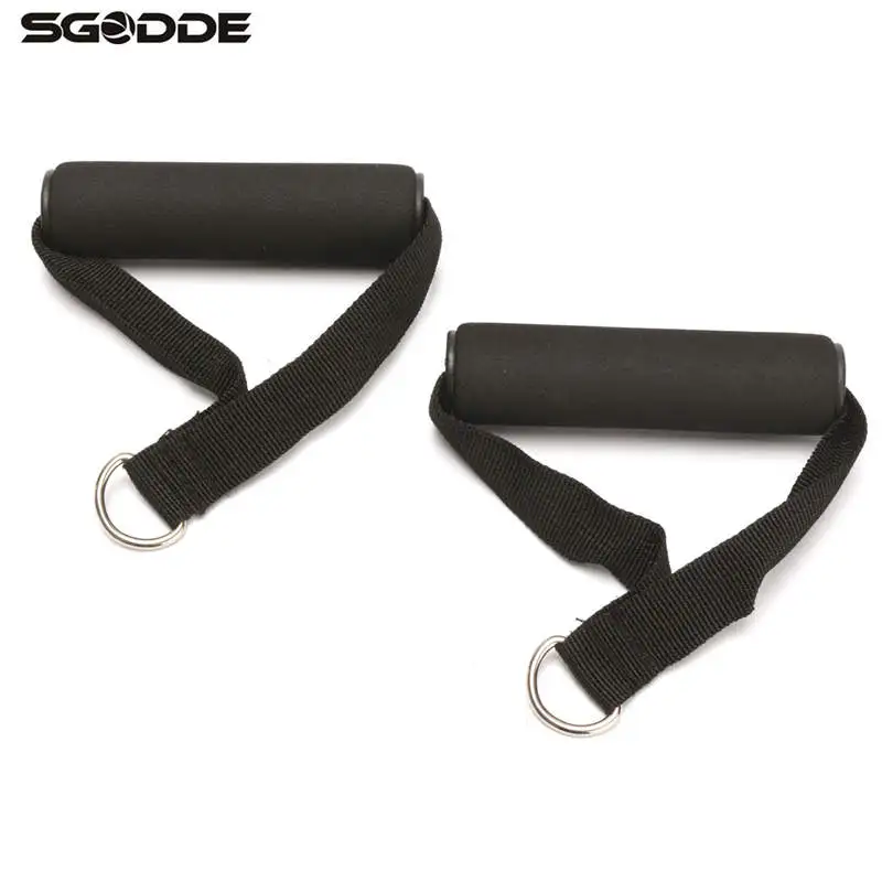 1 Pair 12cm Power Training Adjustable Elastic Exercise Strength Stirrup Handle Fitness Grip Foam Handle With D Ring Cable
1 Pair 12cm Power Training Adjustable Elastic Exercise Strength Stirrup Handle Fitness Grip Foam Handle With D Ring Cable