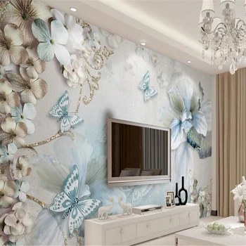 beibehang Custom hudas beauty Mural Beautiful Photo Wallpaper Mural Mediterranean Fantasy Flower Butterfly Jewelry Wallpaper 3 d 
beibehang Custom hudas beauty Mural Beautiful Photo Wallpaper Mural Mediterranean Fantasy Flower Butterfly Jewelry Wallpaper 3 d
