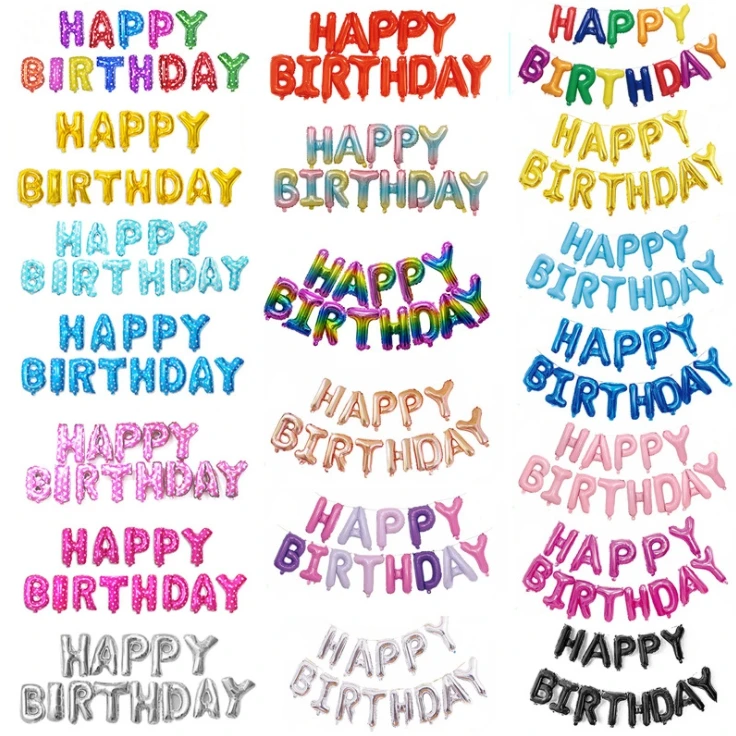 16 inch Letters HAPPY BIRTHDAY Foil Balloons Happy Birthday Party Decoration Kids Alphabet Air Balloons Baby Shower Supplies
16 inch Letters HAPPY BIRTHDAY Foil Balloons Happy Birthday Party Decoration Kids Alphabet Air Balloons Baby Shower Supplies